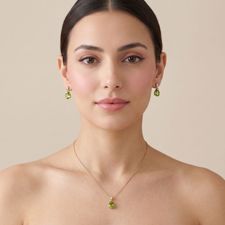 Olive Gleam Pendant Set