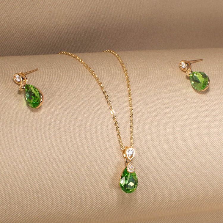 Olive Gleam Pendant Set