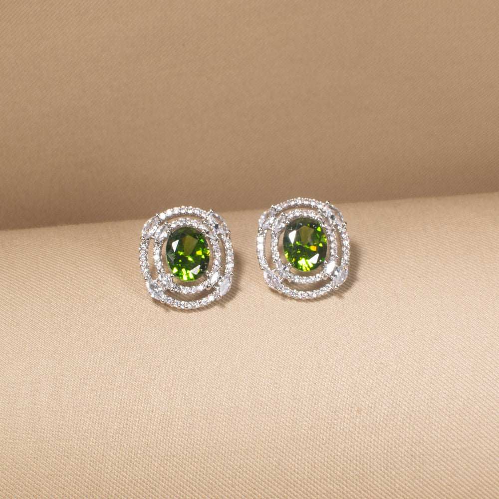 Olive Swirl Studs