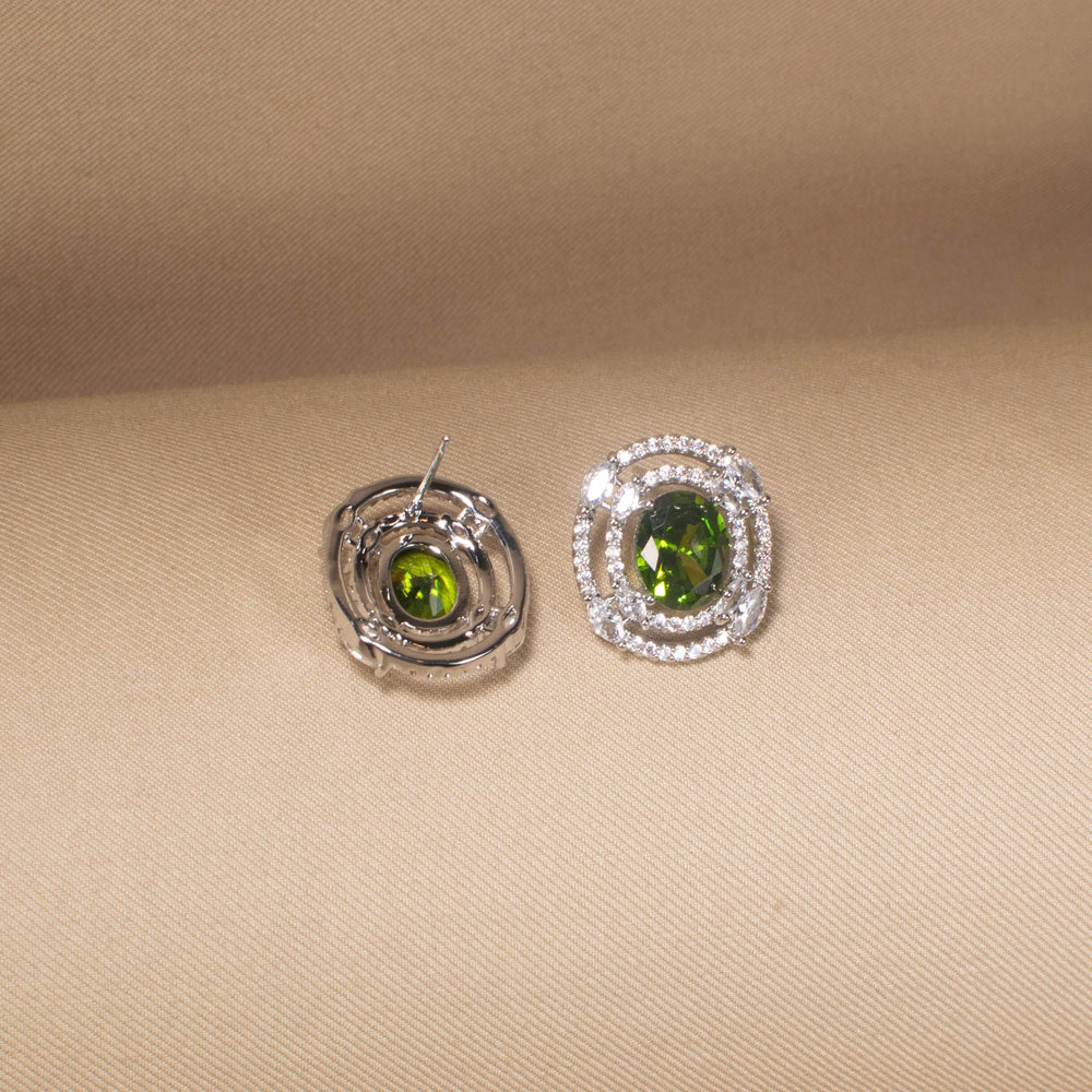 Olive Swirl Studs