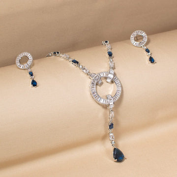 Olivia Necklace Set-Blue-Edgy Collection