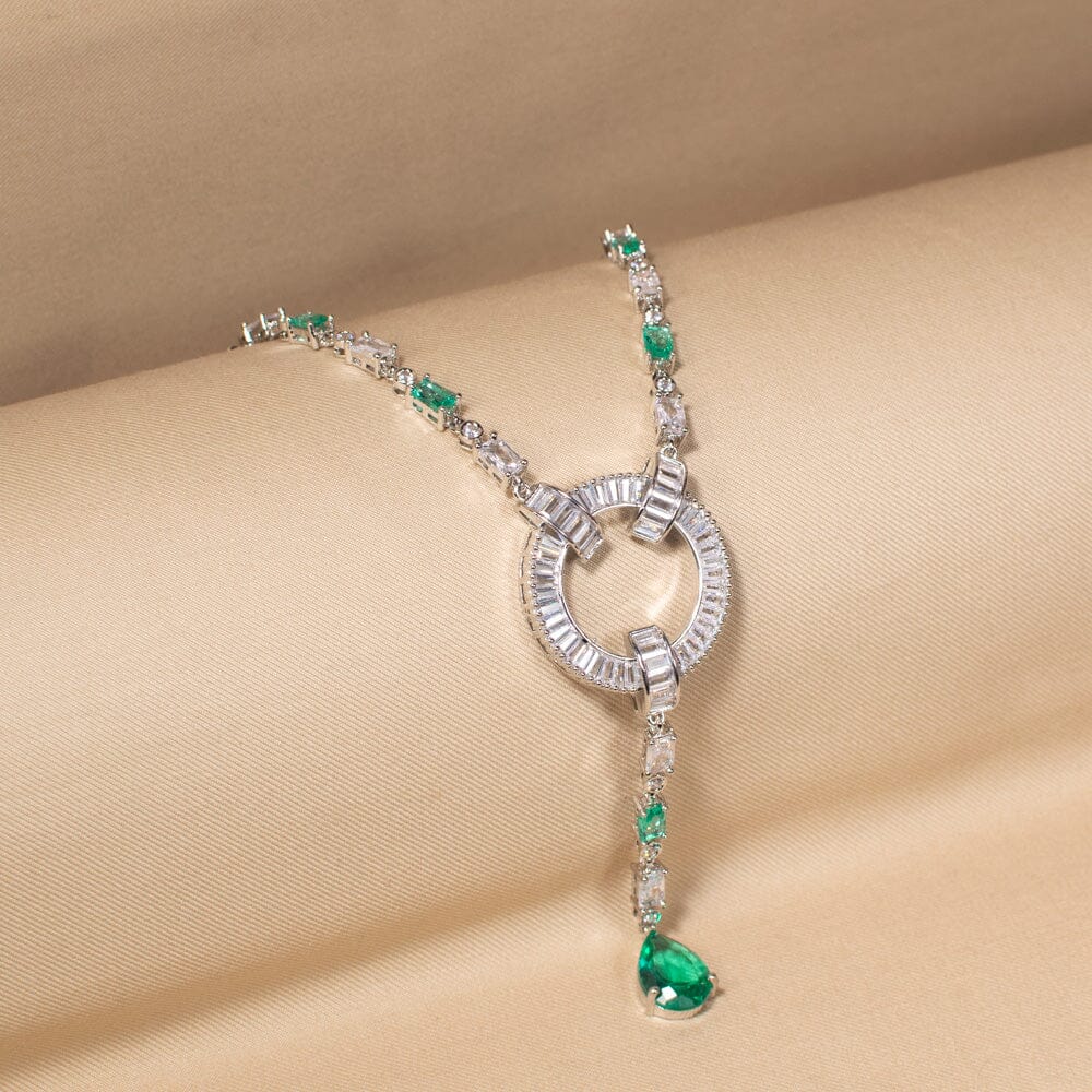 Olivia Necklace Set-Green-Edgy Collection