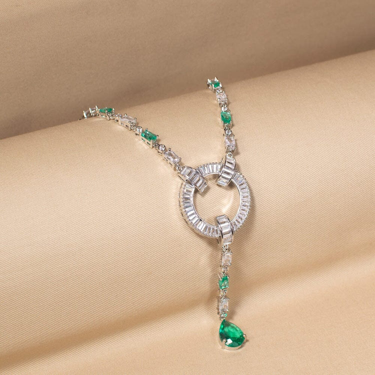 Olivia Necklace Set-Green-Edgy Collection