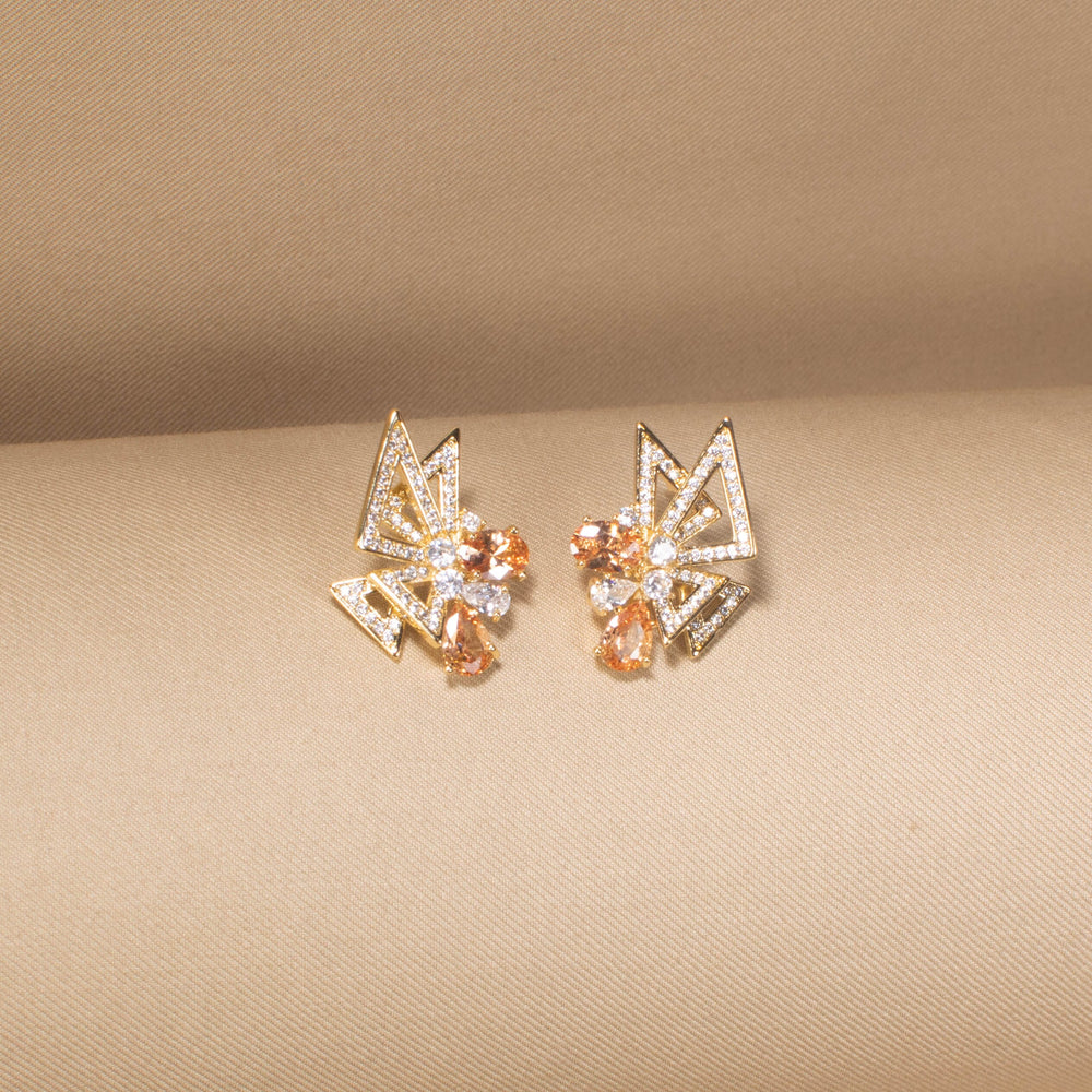 Origami Sparkle Studs
