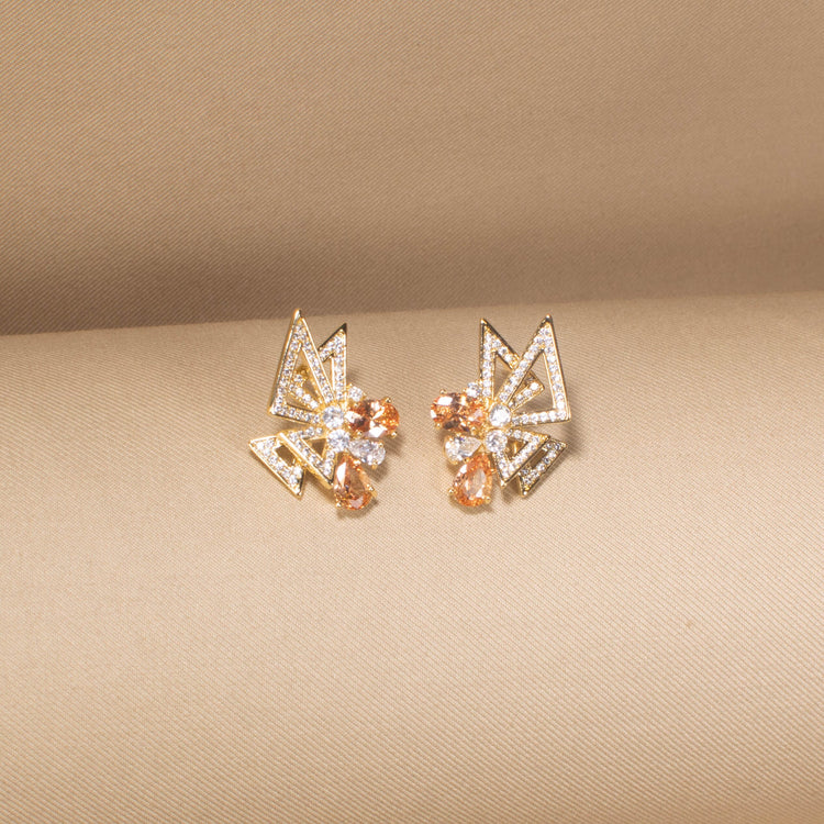 Origami Sparkle Studs