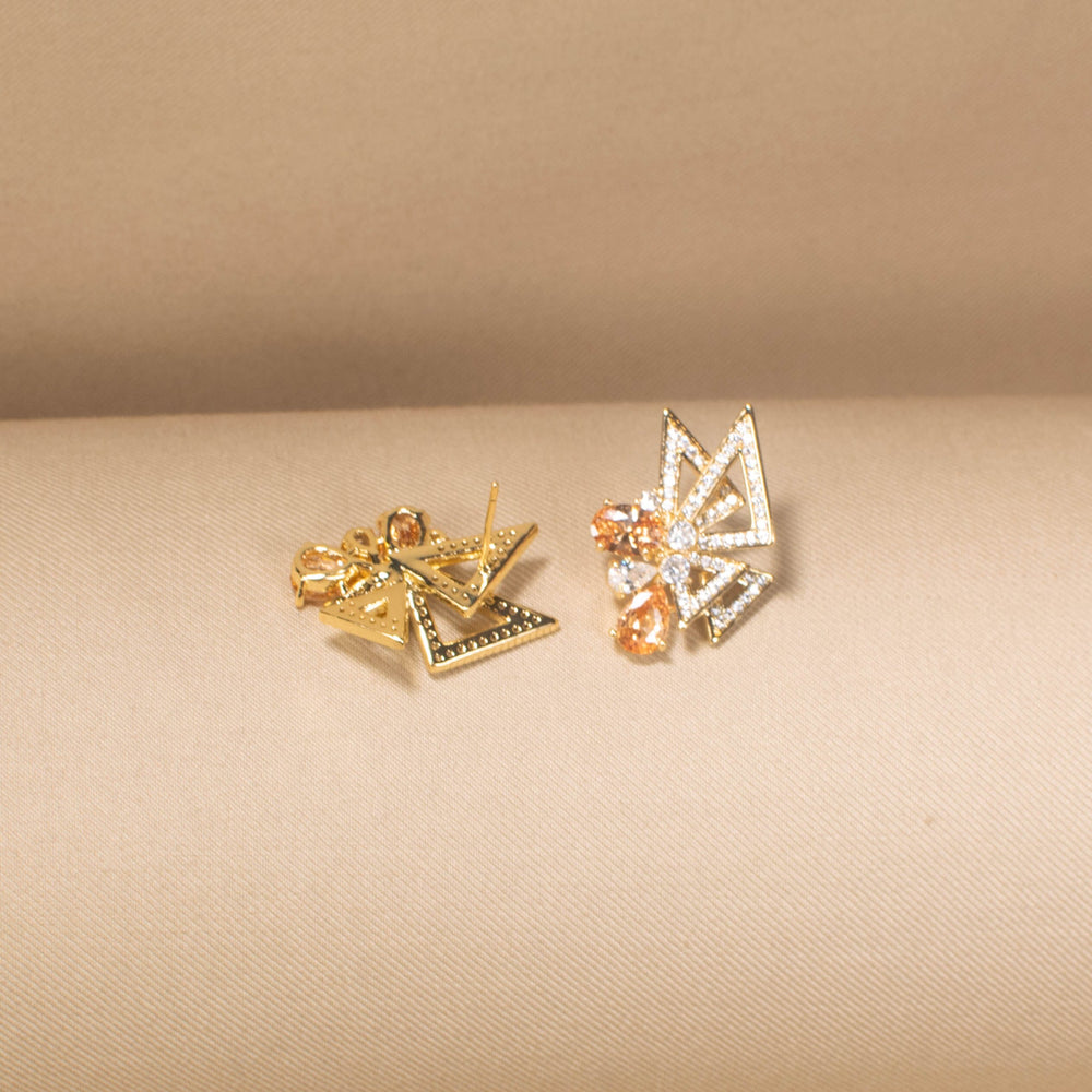 Origami Sparkle Studs