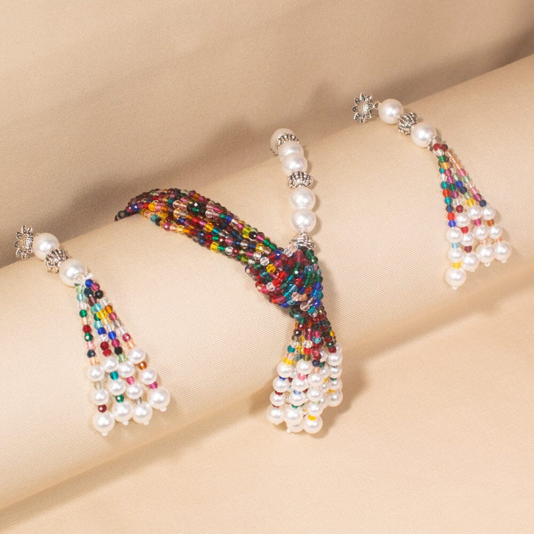 Ormira Necklace Set-Multi-Pratha Collection