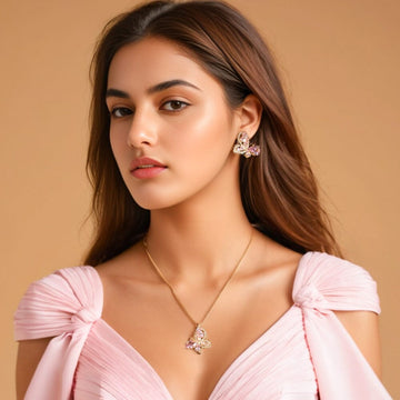 Papillon Pendant Set - Glitterati Collection