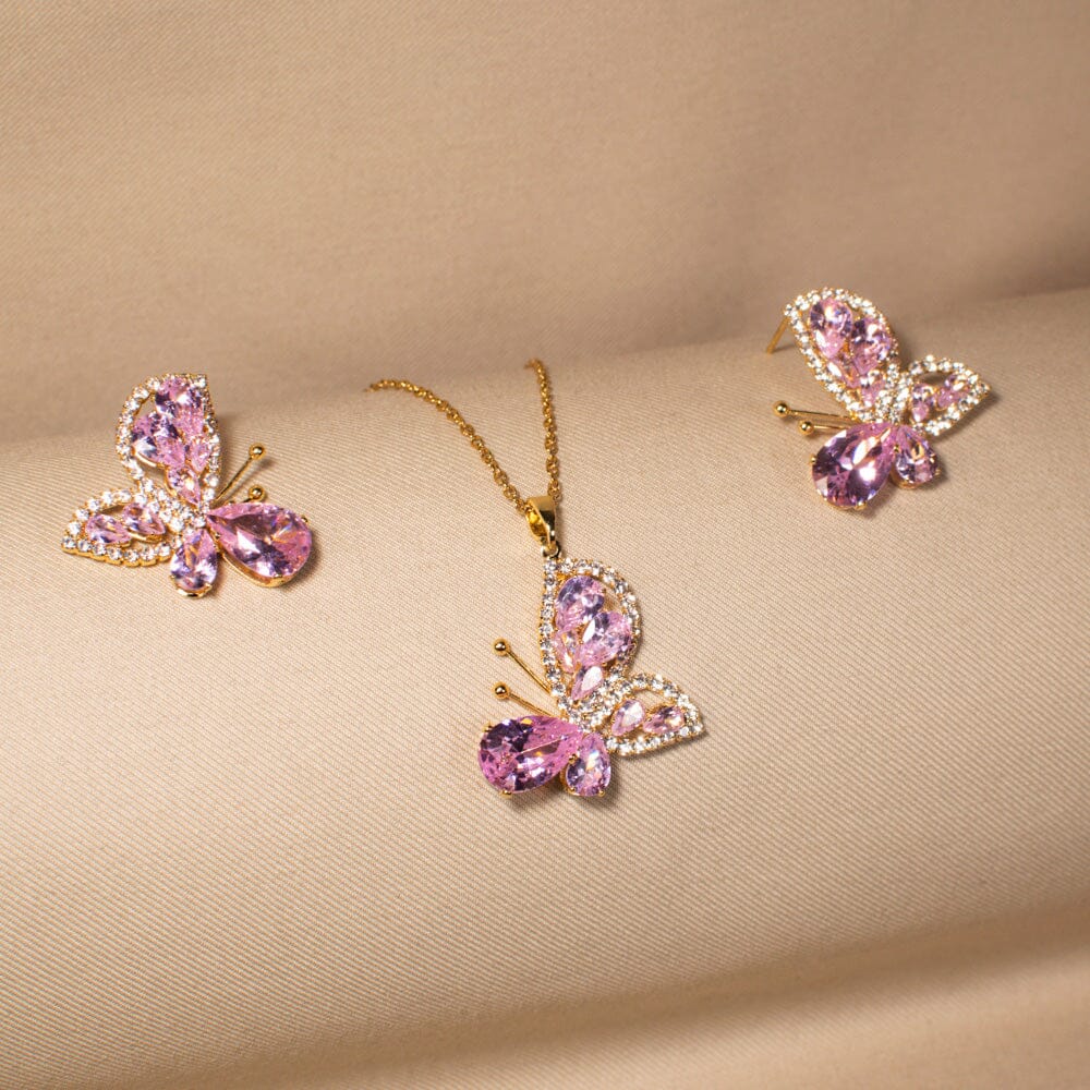 Papillon Pendant Set - Glitterati Collection