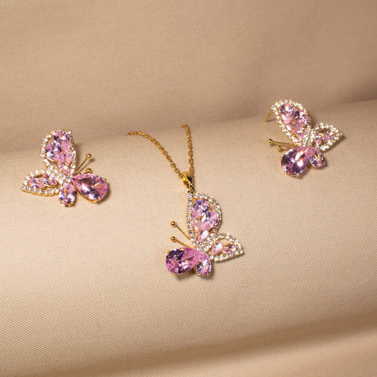 Papillon Pendant Set - Glitterati Collection