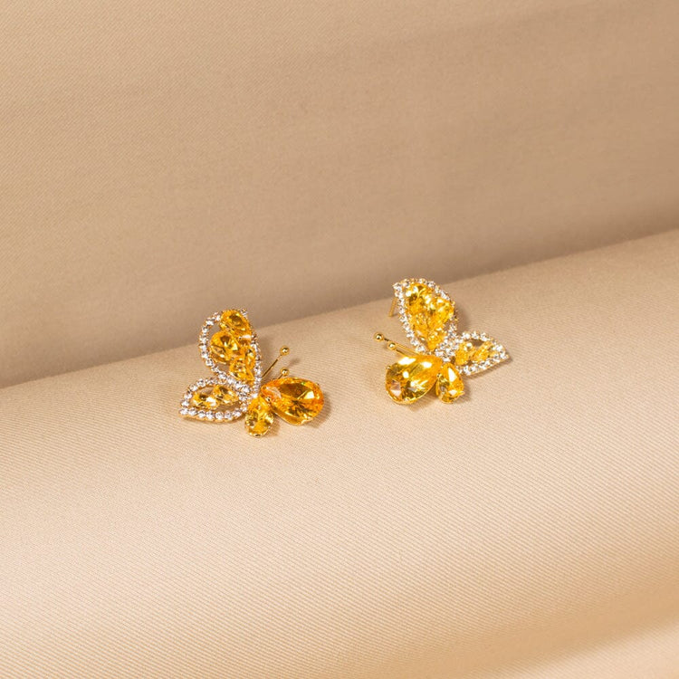 Papillon Pendant Set-Yellow-Glitterati Collection