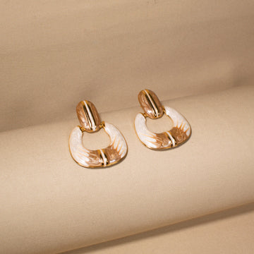 Parisian Cream Statement Earrings