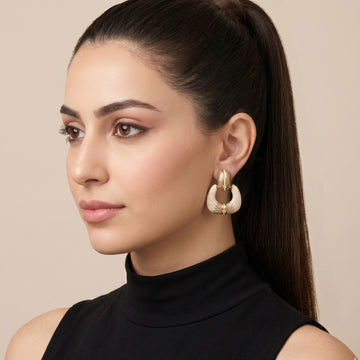 Parisian Cream Statement Earrings