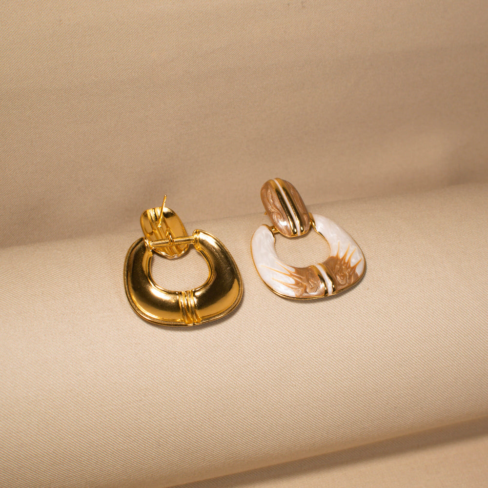 Parisian Cream Statement Earrings
