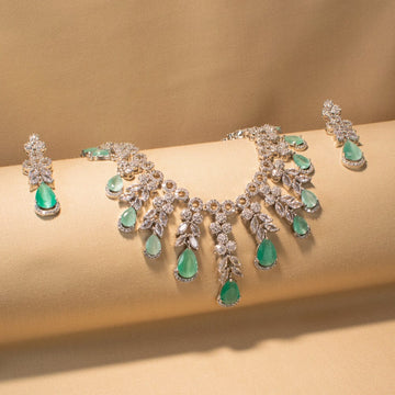 Pashmina Luxury Necklace Set - Mint