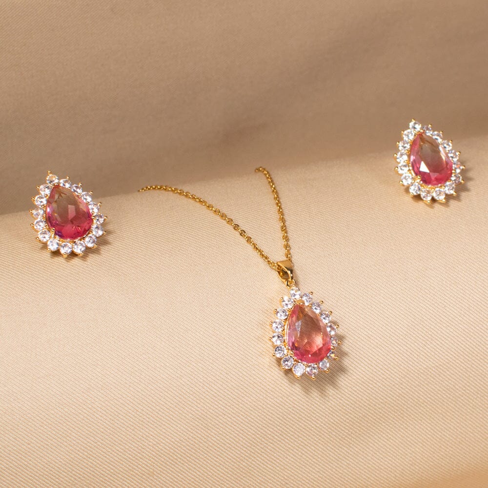 Passion Bloom Pendant Set-Edgy Collection