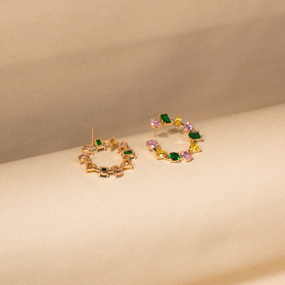 Passion Wreath Studs-Multicolor- Edgy Collection