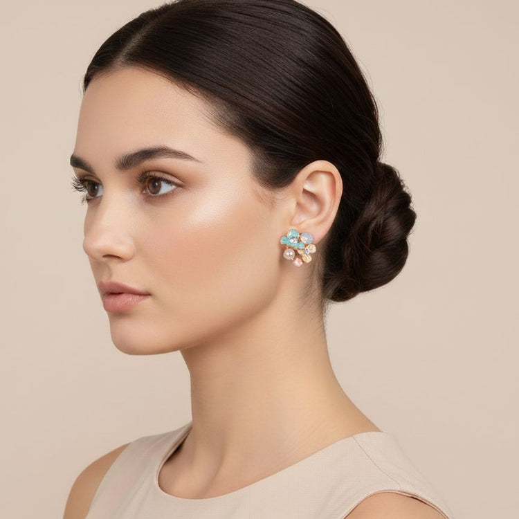 Pastel Bouquet Studs