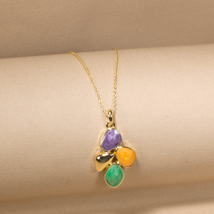Pastel Leaflet Pendant Set