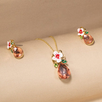 Peach Blossom Pendant Set - Nature Collection