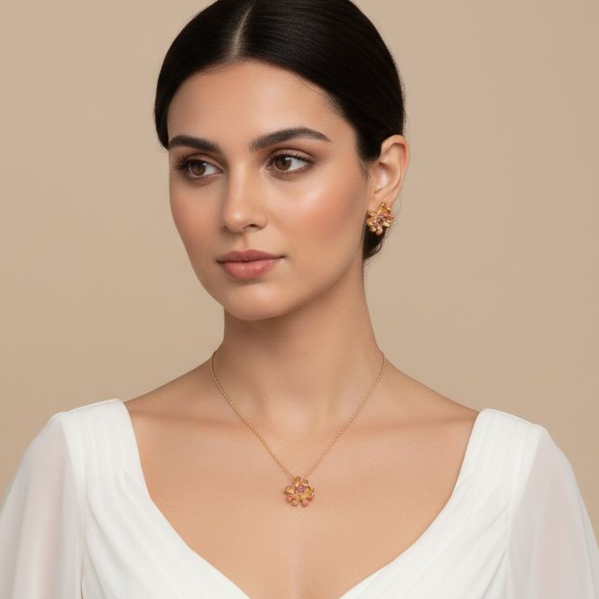 Peach Pendant Set - Nature Collection