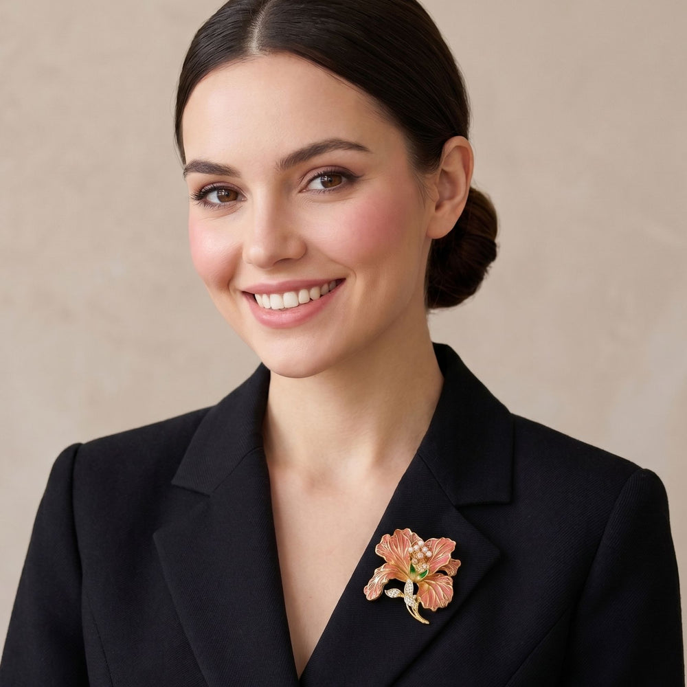 Peachy Keen Bloom Brooch