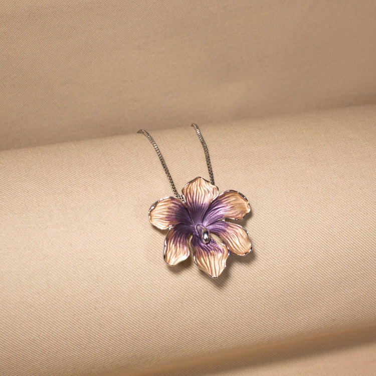 Petal Dance Pendant Set - Purple