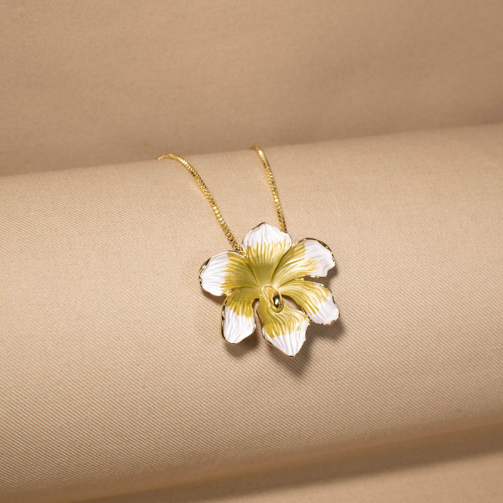 Petal Dance Pendant Set - Yellow