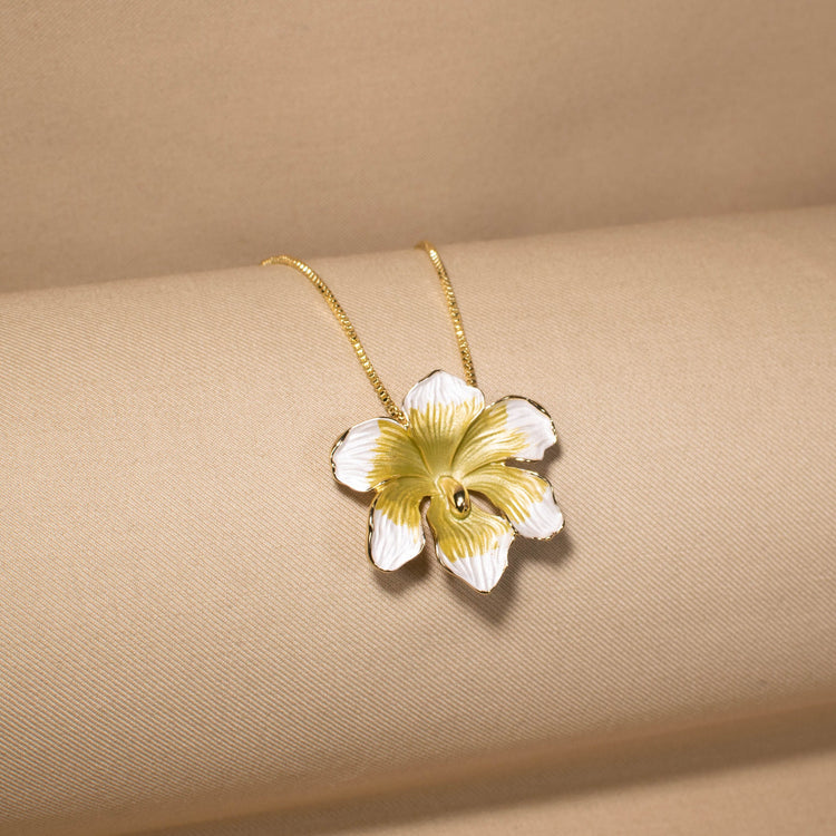 Petal Dance Pendant Set - Yellow