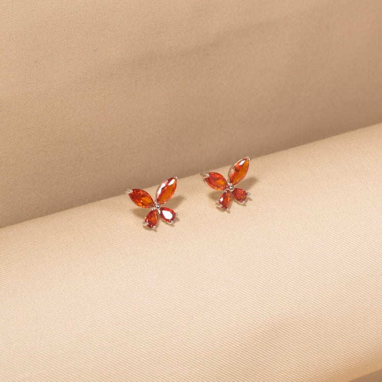 Petal Pendant Set-Red-Minima Collection