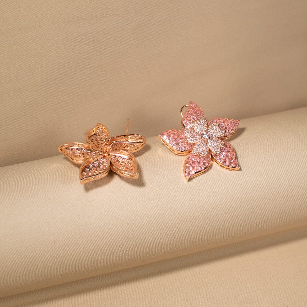 Petal Spark Earrings - Pink