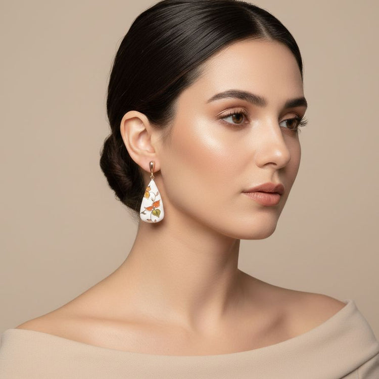 Phulkari Enamel Danglers