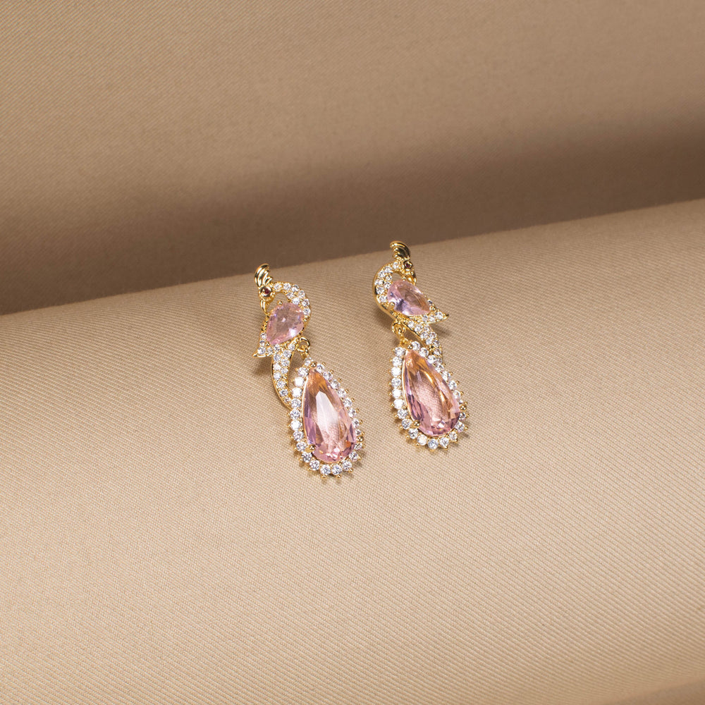 Pink Champagne Kiss Earrings
