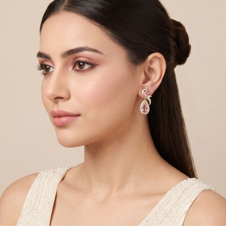 Pink Champagne Kiss Earrings