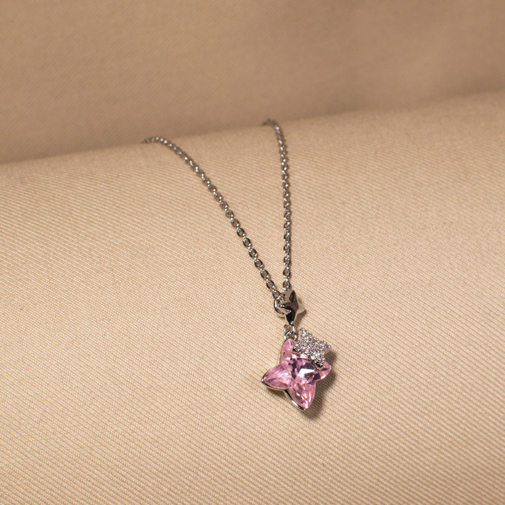 Pink Cosmos Pendant Set