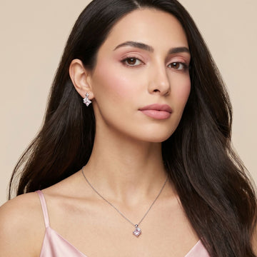 Pink Cosmos Pendant Set