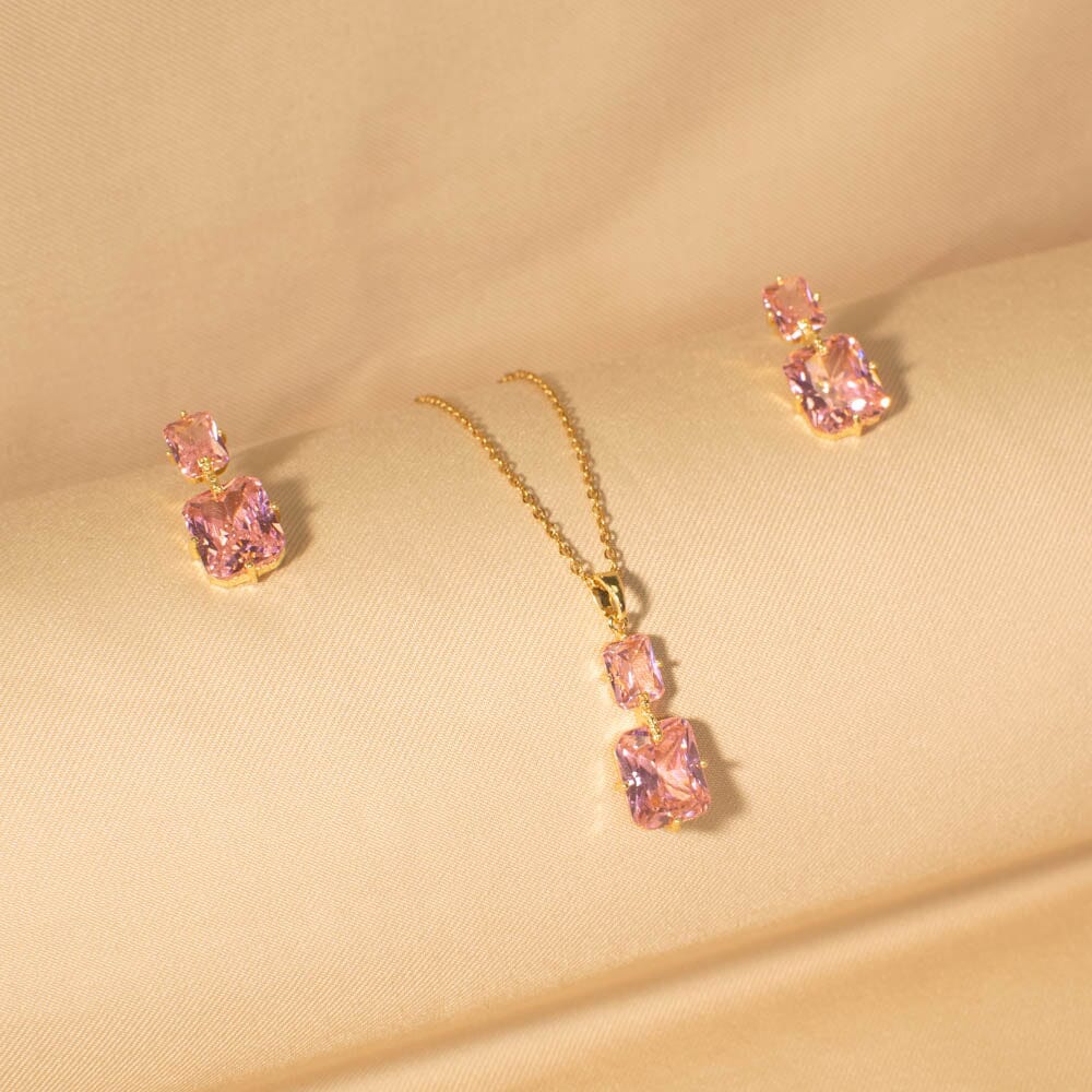 Pink Love Pendant Set - Minima Collection