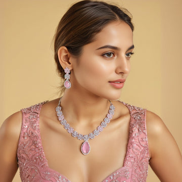 Pink Paradise Necklace Set