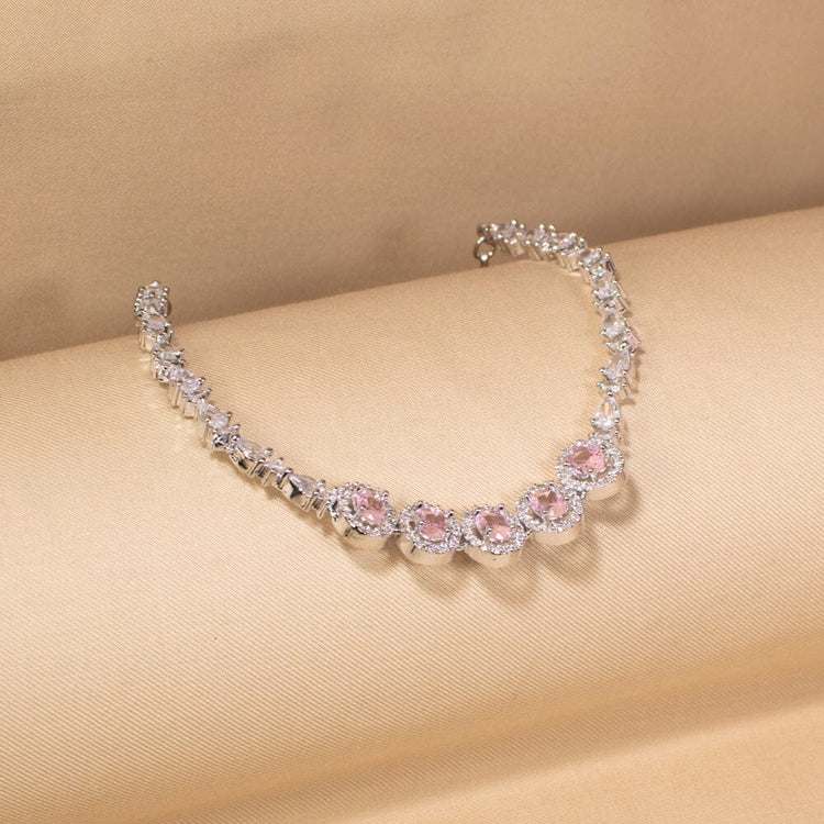 Pink Radiance Necklace Set-Glitterati Collection
