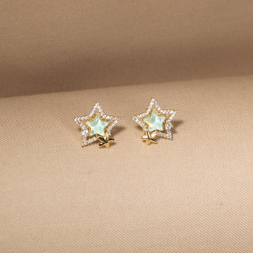 Pistachio Galaxy Studs