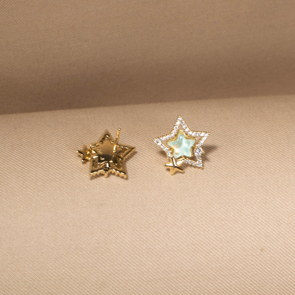 Pistachio Galaxy Studs