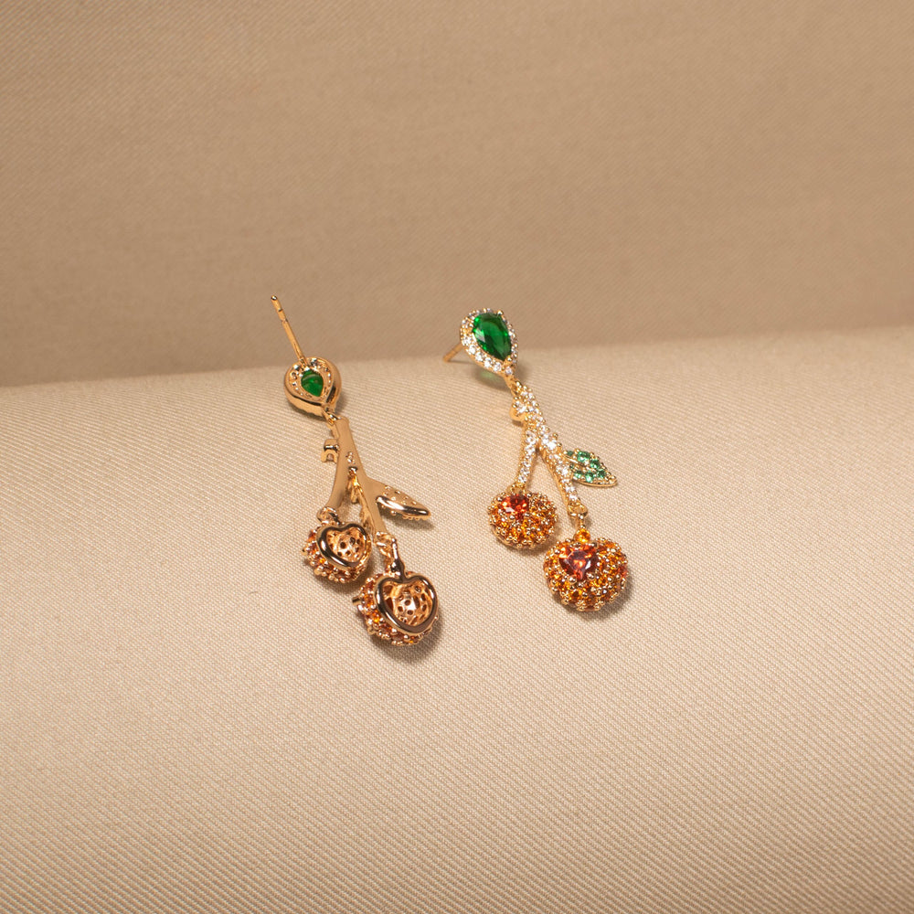Playful Fruit Charm Earrings