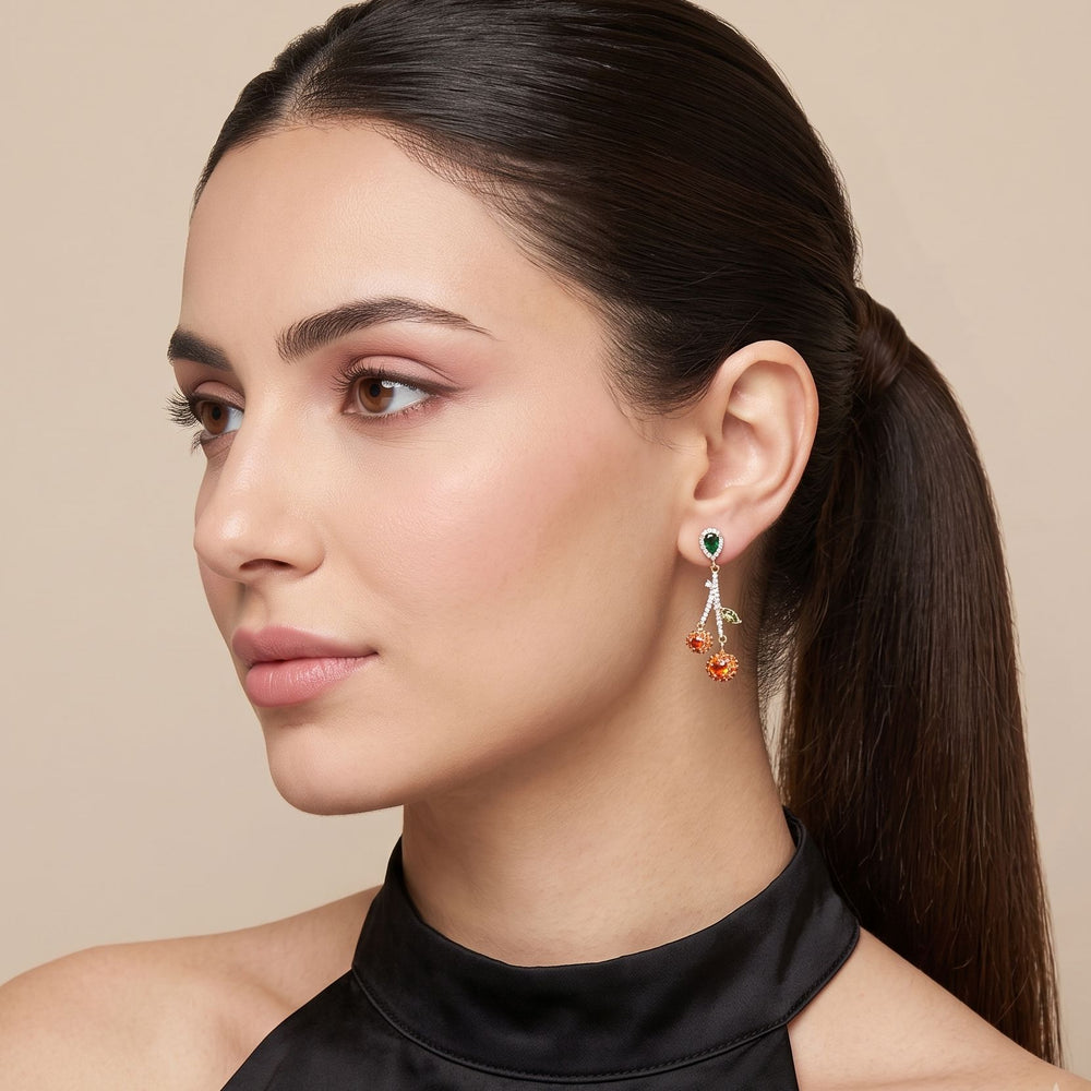 Playful Fruit Charm Earrings