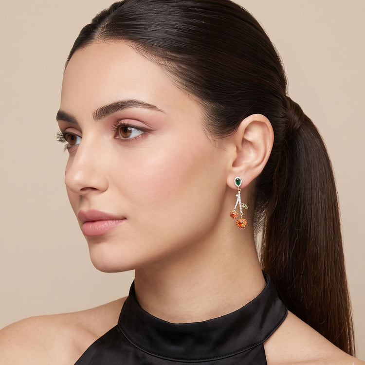 Playful Fruit Charm Earrings