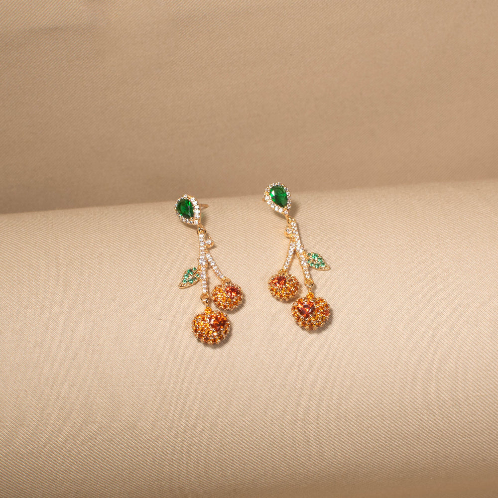 Playful Fruit Charm Earrings