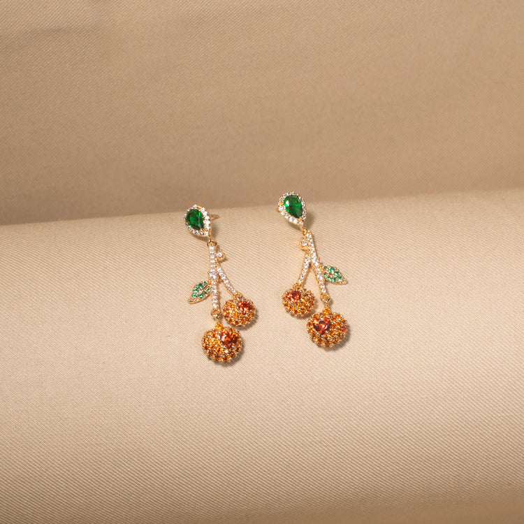 Playful Fruit Charm Earrings