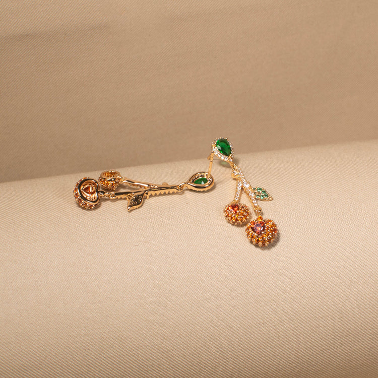Playful Fruit Charm Earrings