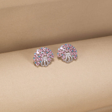Pop Art Peafowl Earrings