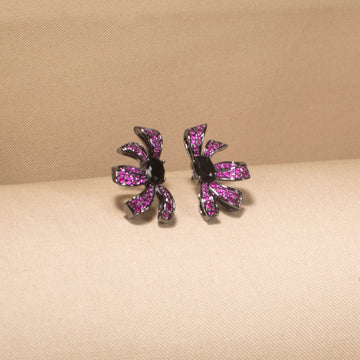 Pretty Pink Ribbon Studs