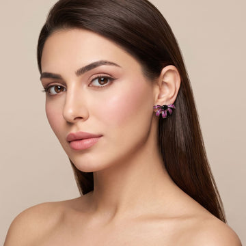 Pretty Pink Ribbon Studs